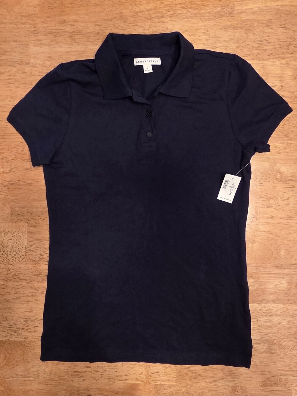 Aeropostale Women's Dark Navy Polo Shirt